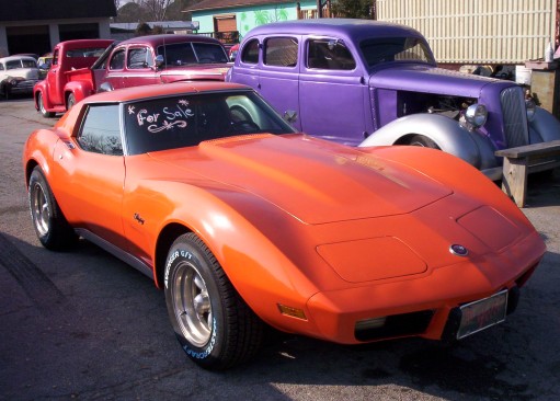 Classic 76 Stingray Orange in Color FAST 76 Stingray Corvette